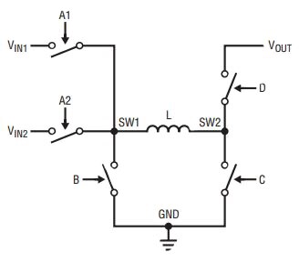 Diagram of Linear Technology LTC3118 buck-boost converter