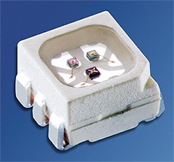 OSRAM의 6리드 RGB LED 사진