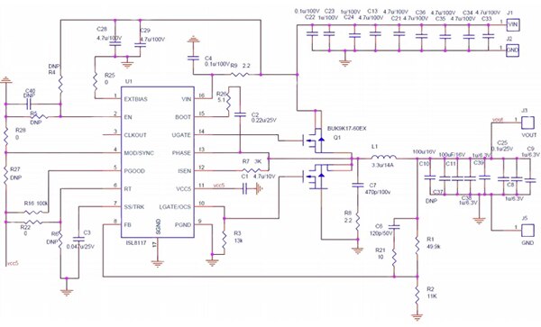 Schematic of Intersil ISL8117EVAL1Z (click for full-size)