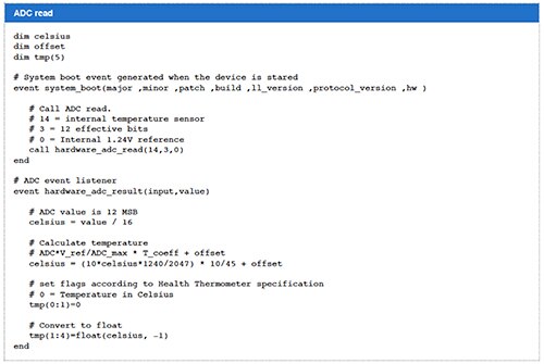 讀取 ADC 的 BGScript 範例圖片