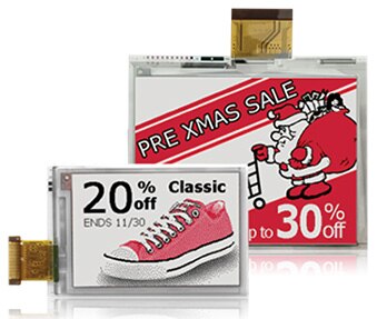 Examples of electronic shelf labels using e-paper displays