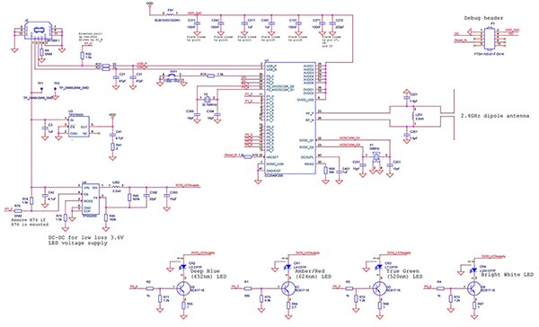 Diagram of LED lighting reference design (click for full-size)