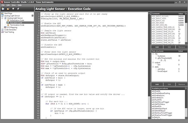 Texas Instruments 的 Sensor Controller Studio 软件