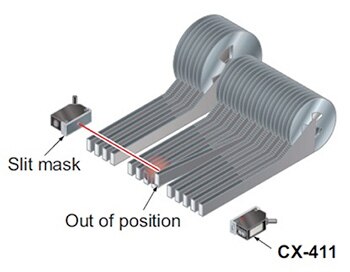 Image of optical sensing to verify correct alignment