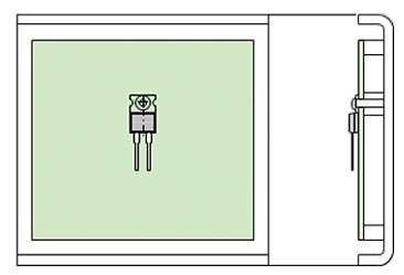 Diagram of typical installation of power resistor