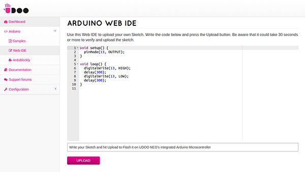 Arduino 網頁 IDE 和草稿碼範例