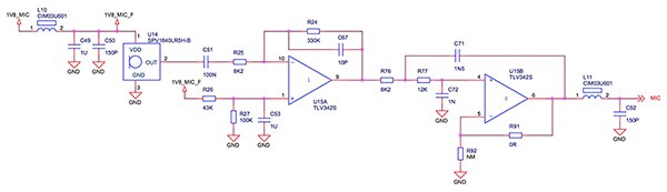 Diagram of Silicon Labs analog signal conditioning circuit (click for full-size)