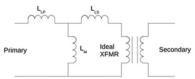 Diagram of transformer equivalent circuit
