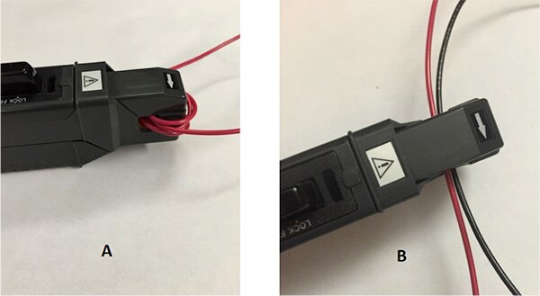 Image of wrapping multiple turns through the probe core