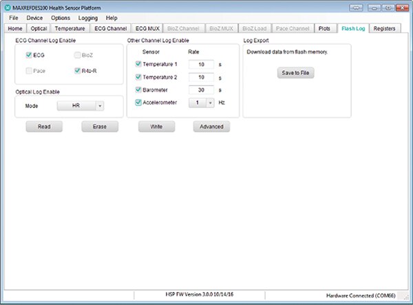 Image of Flash log tab