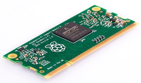 Raspberry Pi 的 Compute Module 3 (CM3) 圖片
