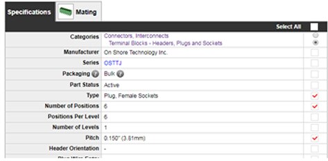 Image of mating connector search