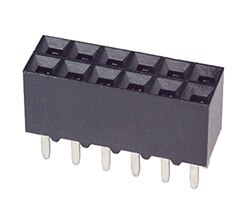 Image of 5-534998-6 0.1 inch, twelve position socket from TE Connectivity