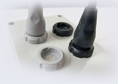 Image of Rosenberger cable assemblies with self-locating magnetic connectors