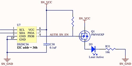 Diagram of Maxim Integrated DS28C36