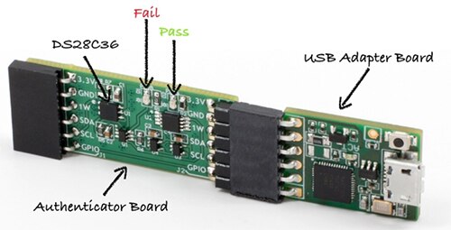 Image of Maxim MAXAUTHDEMO1# USB evaluation board