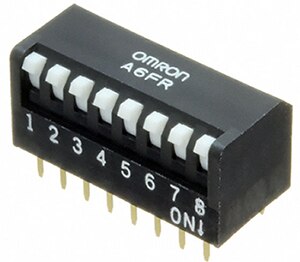Image of Omron A6FR series of DIP switches