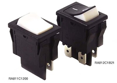 Image of E-Switch RA8 series of rocker switches