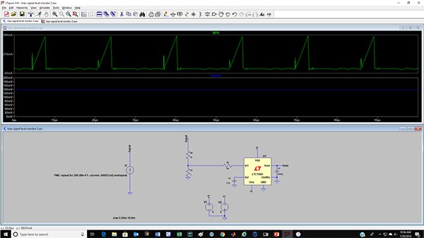 Image of LTC1966 used to measure the RMS value of a switching FET current waveform
