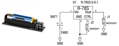 RECOM 的 R-78S 系列 DC/DC 转换器的参考设计