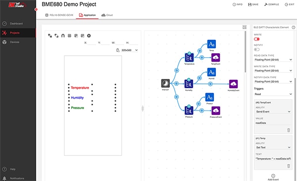 DigiKey 的 DK IoT Studio 应用选项卡图片（点击放大）