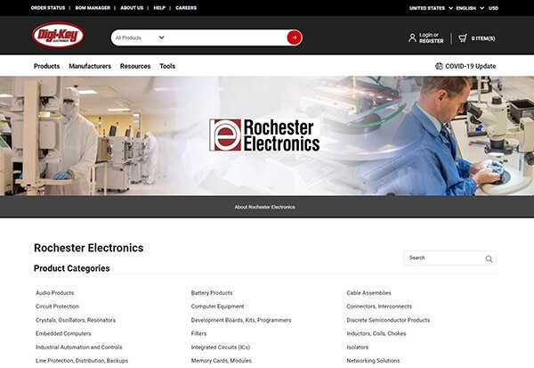 Rochester Electronics 供应商营销中心图片