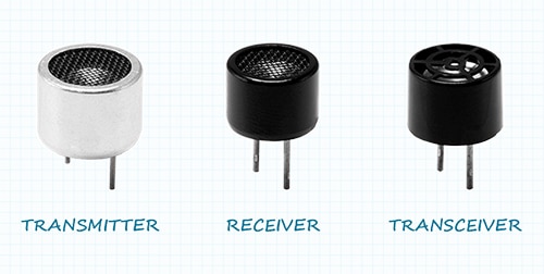 独立的超声波发射器和接收器以及集成的超声波收发器模块图片