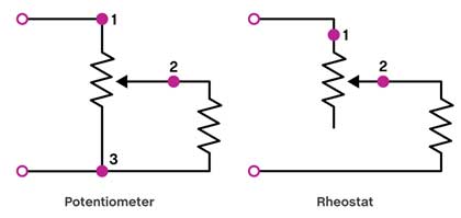 电位计和变阻器电路图图片