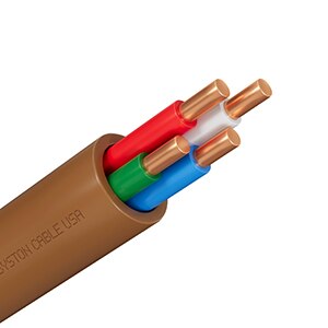 典型的 4 芯温控器电缆