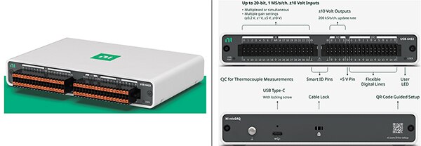 Image of NI USB-6453 member of the USB-6400 series (click to enlarge)