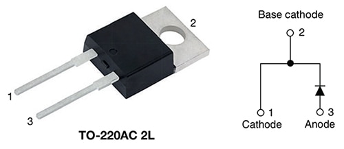 Vishay Semiconductor 的 VS-3C05ET12T-M3 SiC MPS 二极管