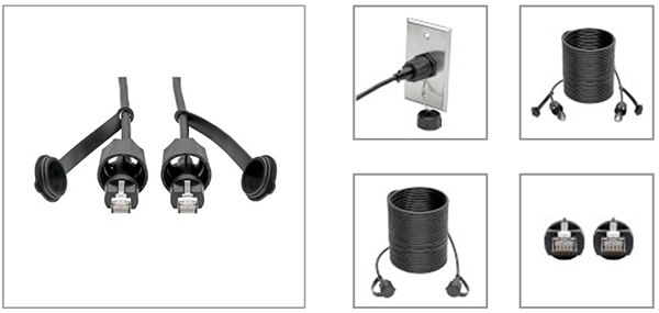 Image of Eaton’s Industrial Cat5e/Cat6 STP Ethernet Cable with RJ45 connectors