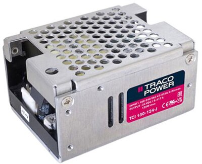 TRACO Power 的 TCI 130-124-J 130 W 傳導散熱式 AC/DC 裝置圖片