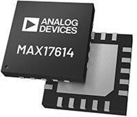Ilustracja przedstawiająca urządzenie diody idealnej i selektora źródła zasilania MAX17614 firmy Analog Devices