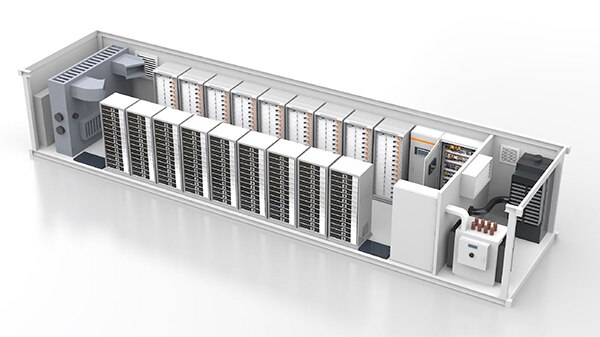 Image of modular BESS installations