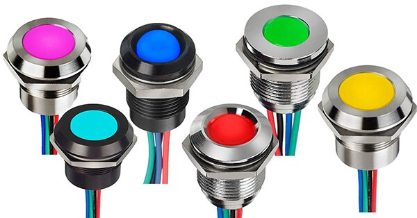 Image of APEM Q10/14/16/19/22 Series RGB LED indicators
