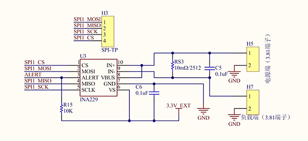 集成式数字功率计的原理图示例