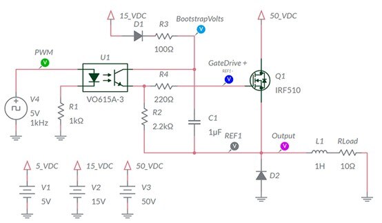 MOSFET自举驱动电路范例