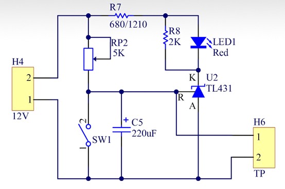 TL431延时启动电路示例