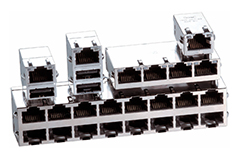 Image of Compact, Integrated Connector Modules Cut Noise and Supply Power over Ethernet for AI Applications
