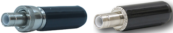 Image of Switchcraft S760KZ locking (left) and S760Z non-locking (right) barrel plugs
