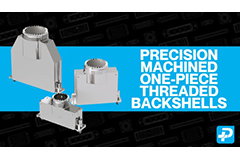 Image of Amphenol Positronic Precision Machined One-Piece Threaded Backshells for D-Sub Connectors