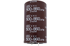 Image of Chemi-Con KHU Series Aluminum Electrolytic Capacitors