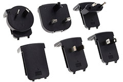 R Series Interchangeable Input Plugs and Cord Retainers - GlobTek