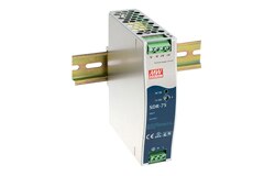 Image of MEAN WELL SDR-75 Series: 75 W Industrial DIN Rail Power Supply