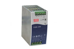 Image of MEAN WELL TDR-240 Series 240 W Slim, Three-Phase DIN Rail Power Supplies with PFC   