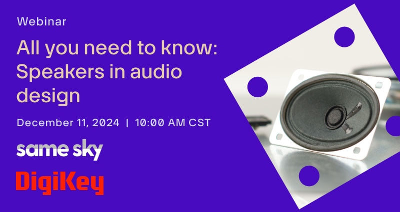 Image of Webinar – All You Need to Know: Speakers in Audio Design