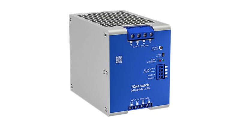 Image of TDK-Lambda 3-Phase Power Supplies Provide Many Options for DIN Rail Applications