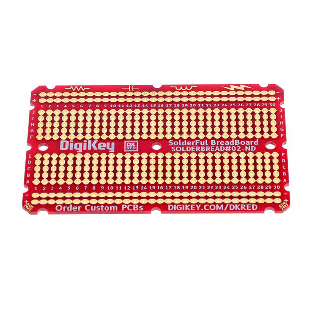 Image of DigiKey Standard DKS-SOLDERBREAD-02 30 排焊接面包板