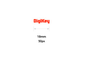 DigiKey logo with minimum size displayed